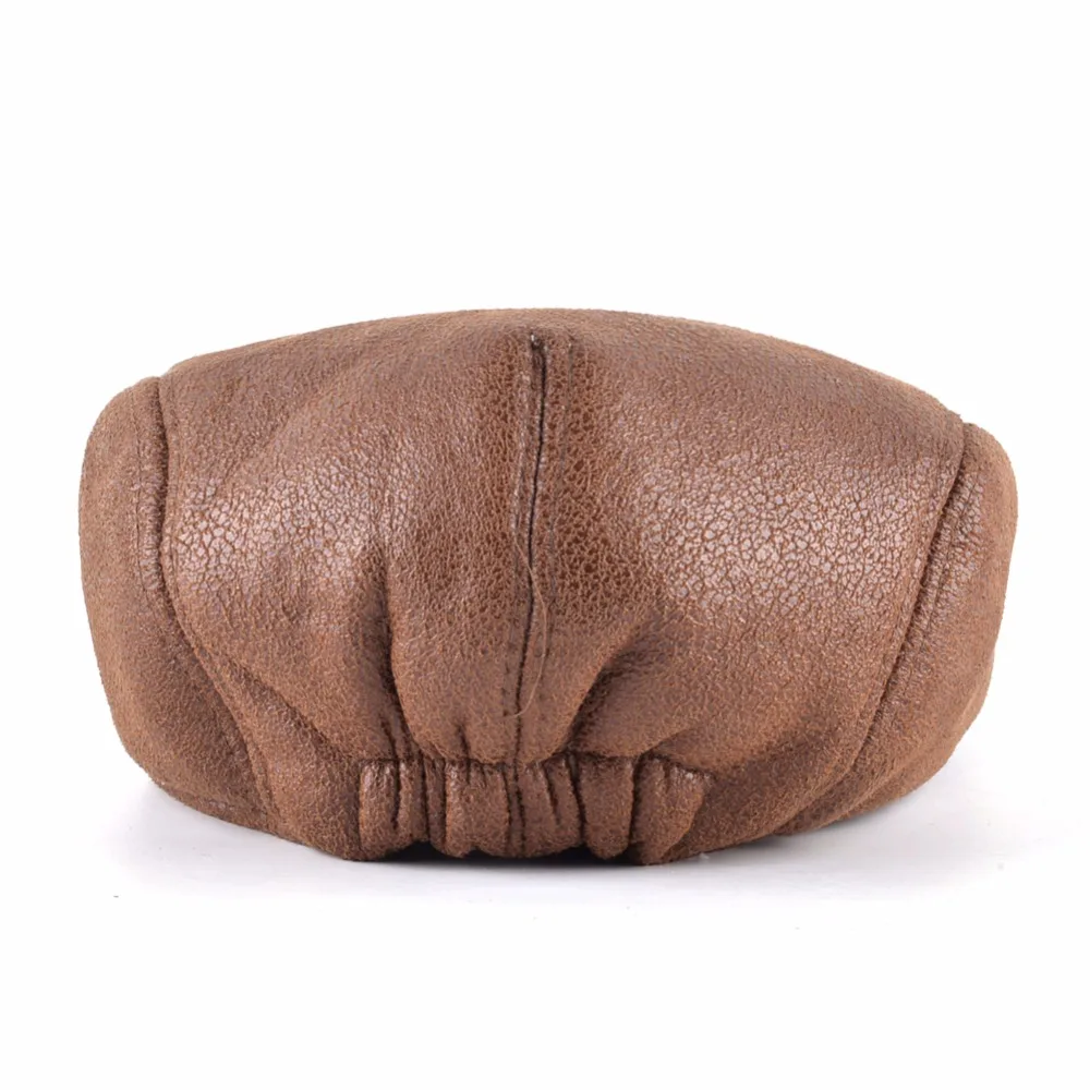 Бархатные береты TQMSMY в стиле ретро для мужчин шапки из искусственной кожи