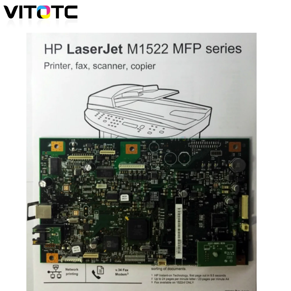 Материнская плата формата M1522nf совместима с HP LaserJet M1522 MFP M1522n M 1522 NF оригинальная