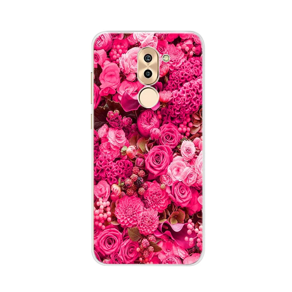 Чехол для huawei Honor 6X, чехол huawei mate 9 Lite, чехол 5,5, мягкий силиконовый чехол для телефона из ТПУ, чехол s для huawei Honor 6X GR5, задняя крышка - Цвет: Флуоресцентный зеленый