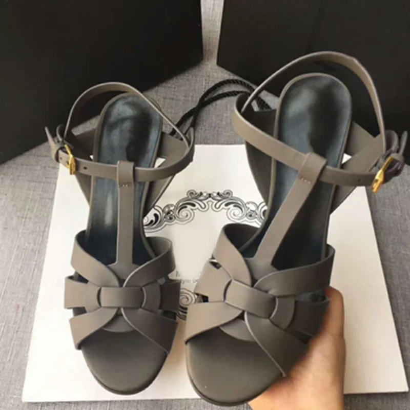 Женские босоножки Coolcept из натуральной кожи на платформе туфли тонком высоком