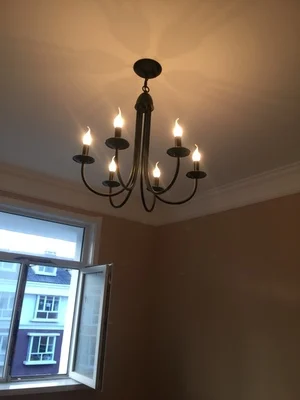 Современный винтажный светильник классический черный с 6 рычагами для гостиной и