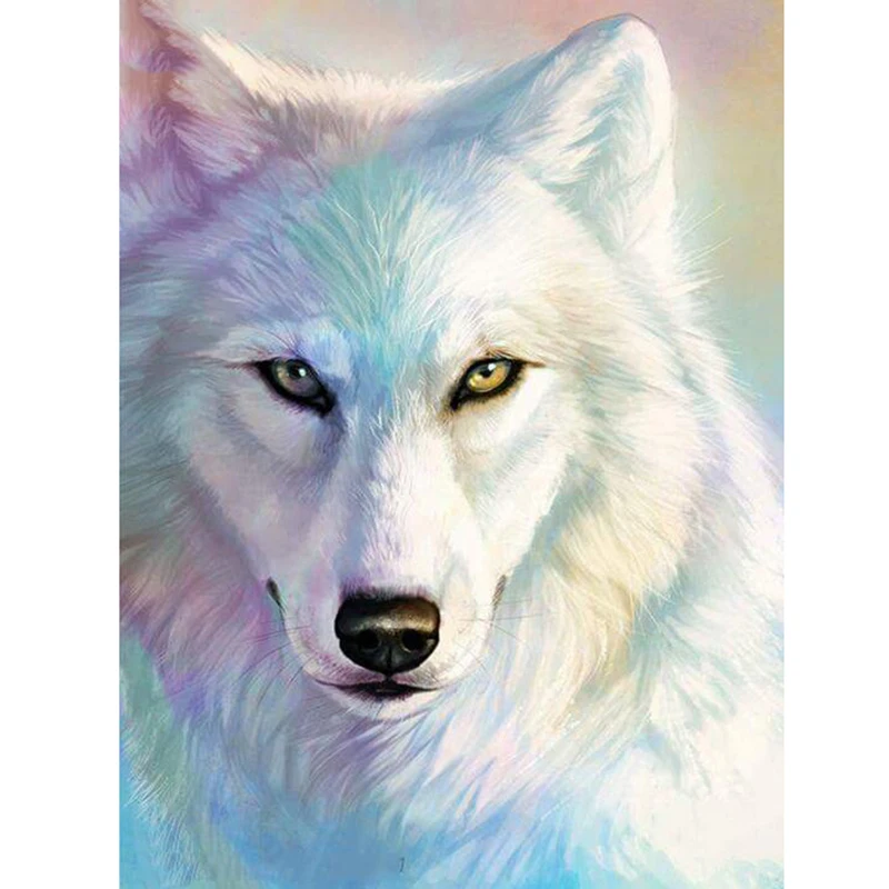 

Full Square/Round Drill 5D DIY Diamond Painting "Animal Wolf" 3D Rhinestones Embroidery Cross Stitch 5D Home Decor Gift