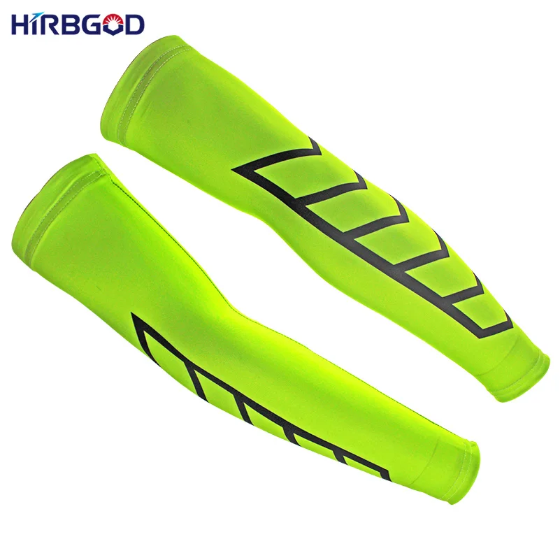 Hirbgod Необычные рукава для езды на велосипеде желтая дышащая солнцезащитный наружный защита велосипедная наручная повязка для женщин, XT112