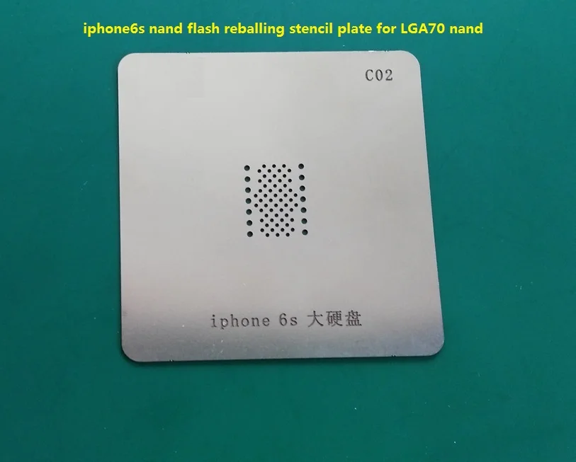 Трафарет для вспышки iphone6s nand трафарет реболлинга стальная сетка iphone 6s hdd chip LGA70 ipad