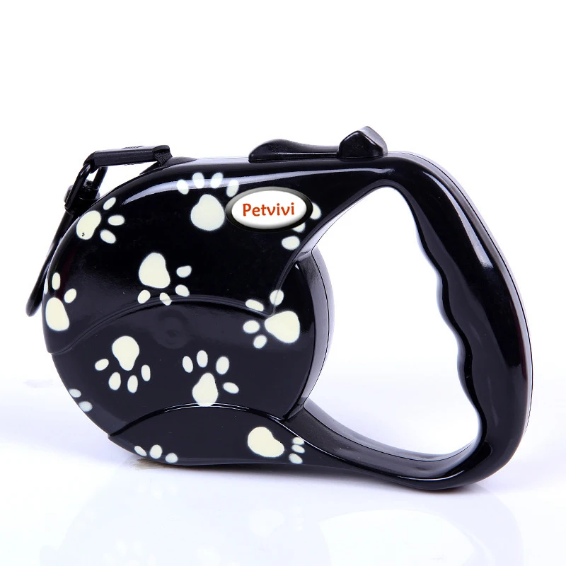 Dropshipping Fashionable 3m / 5m Retractable Dog Leash Flexi Lead Flower Printed Extendable Traction Rope for Teddy | Дом и сад