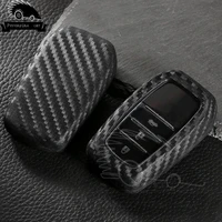 new tup carbon fiber car key case smart cover for toyota crown camry corolla rav4 highlander 2015 auto accessories