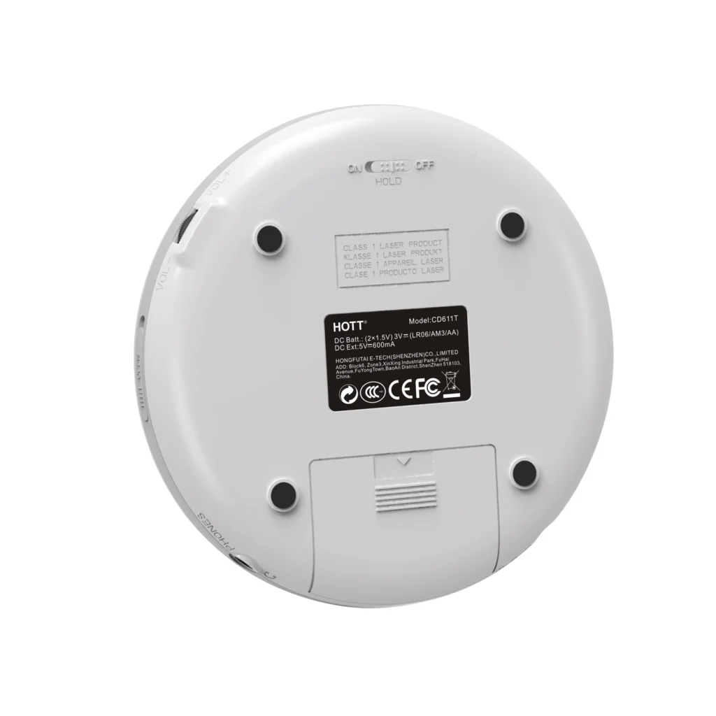 HOTT CD611T портативный Bluetooth CD-плеер с перезаряжаемой батареей светодиодный дисплей, CD walkman наслаждаться музыкой и аудиокнигой