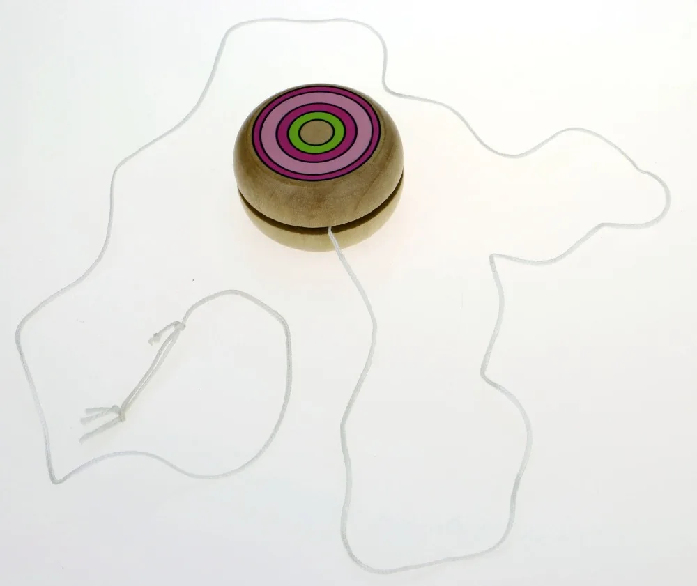 Фото 1 шт./лот йо-йо деревянные игрушки 4,5 см Yo-yo Классические игрушки 4 вида Детский образовательный подарок на день рождения №3