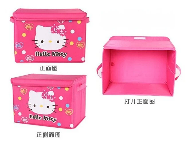 1 шт. только мультяшная холщовая одежда больших размеров коробка для хранения |