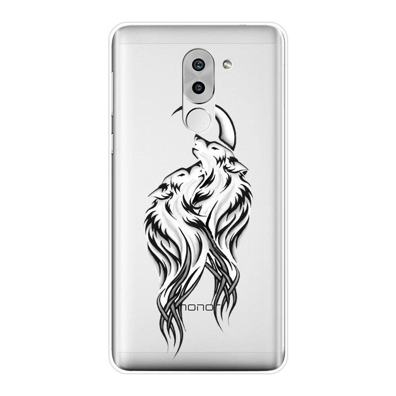 Задняя крышка из ТПУ для Huawei Honor 6 5A 4X 5X 6X мягкий силиконовый чехол телефона с