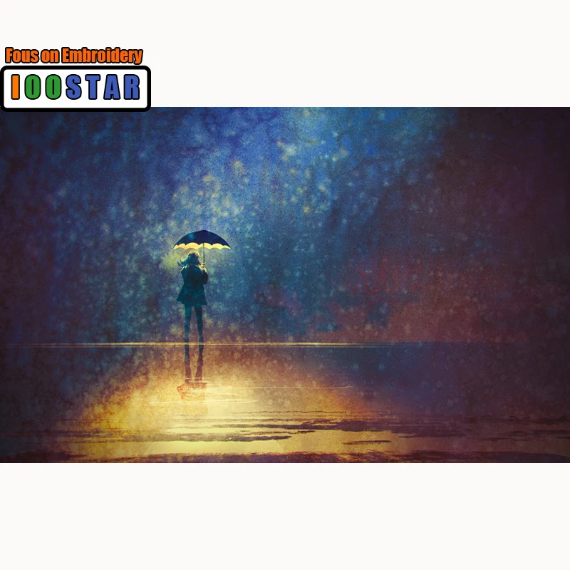 Полный набор для рисования с круглыми камнями и полотном 5D DIY алмазная живопись