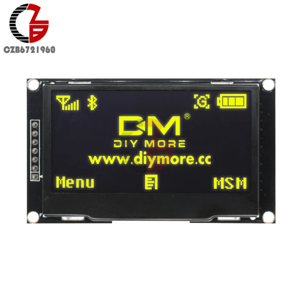 ЖК экран 2 42 дюйма белый синий зеленый желтый OLED дисплей 12864 модуль IIC I2C SPI Serial для