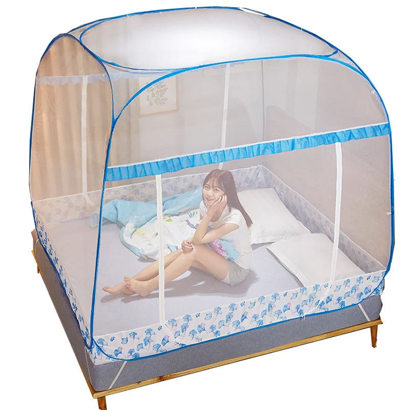 

Большая складная сетка от насекомых, многоцветная сетка для кровати, тент для дома, кемпинга, квадратный верх, Москитная занавеска