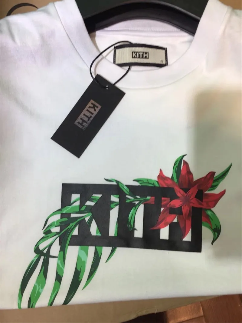 19ss Kith футболка для мужчин и женщин 1:1 Высококачественная повседневные футболки