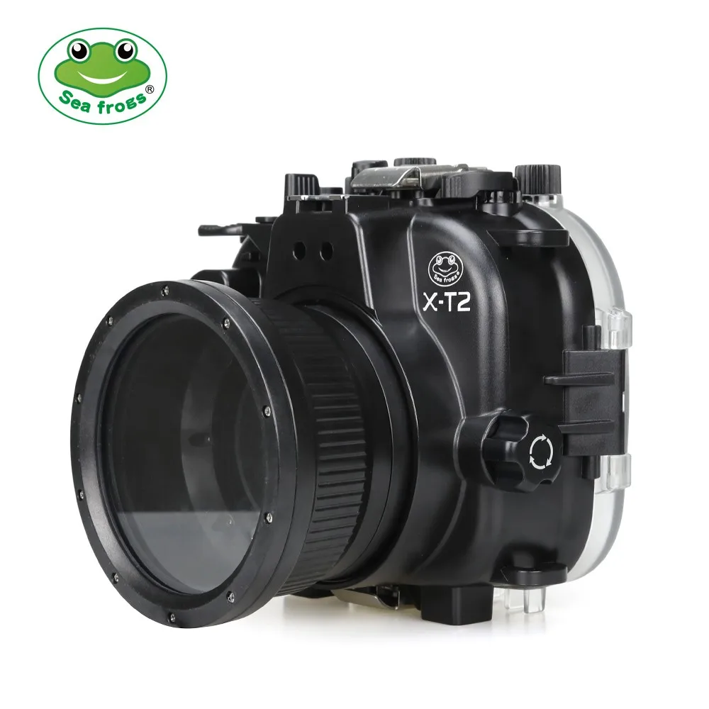 売却 40メートル/130ft水中カメラハウジング富士フイルムX-T2 XT2 (16-55ミリメートル) アルミトレイ防水カメラバッグ