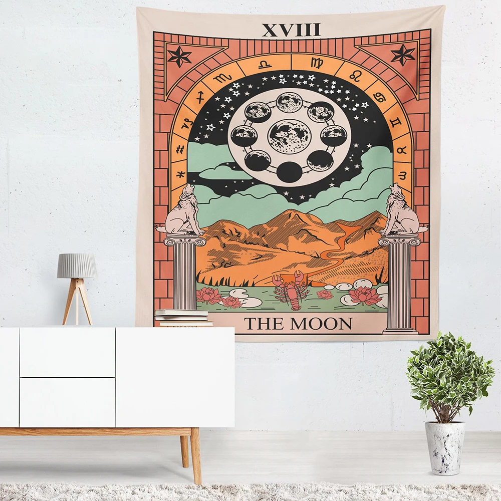 Bohemian Tapestry Home Dorm Decoration Gypsy Tarot Wall Cloth Drap de mur The Star Fabric Hang Tapices | Дом и сад