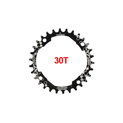 EKFan 104BCD XT круглая форма 30T 32T 34T 36T 38T 40T 42T 44T 46T 48T 50T 52T велосипедная цепь MTB велосипедная цепь - Цвет: XT Round 30T Black