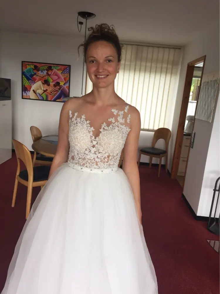 2019 Свадебное Платье Amanda Novias без рукавов со стразами|robe de mariage|sash wedding dressvestidos novia |