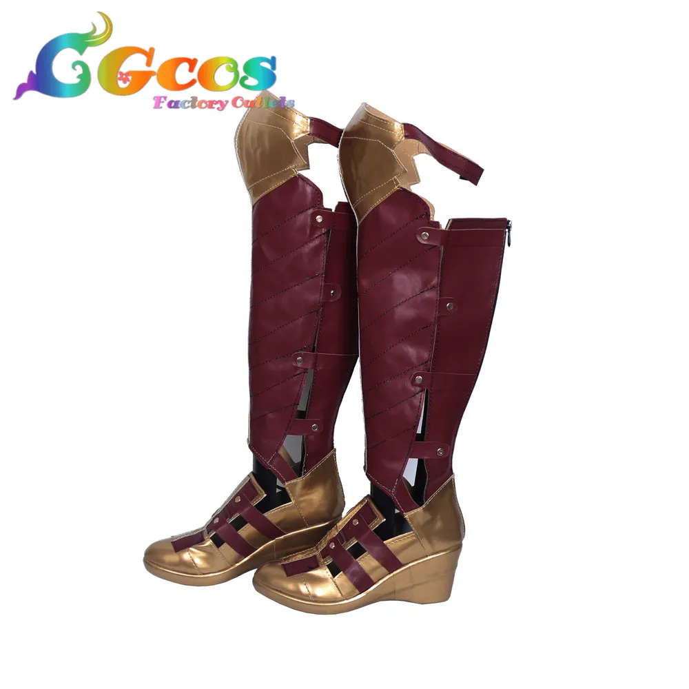 Бесплатная доставка Cos косплей обувь чудо женщина Диана для принца сапоги