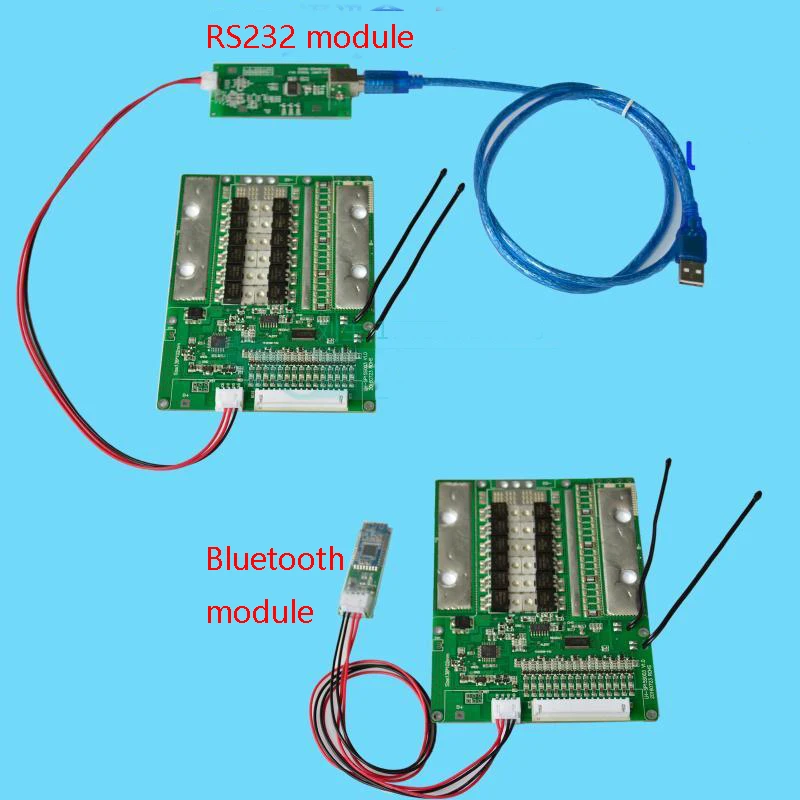 Умная плата 15S 100A/120A LiFePO4 BMS/PCM/PCB защитная для аккумулятора 18650 батарейка с