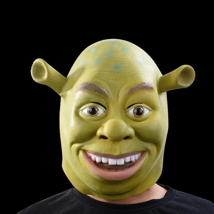 

Green Shrek Latex Masks Cosplay Prop Adult Animal Party Mask for Halloween