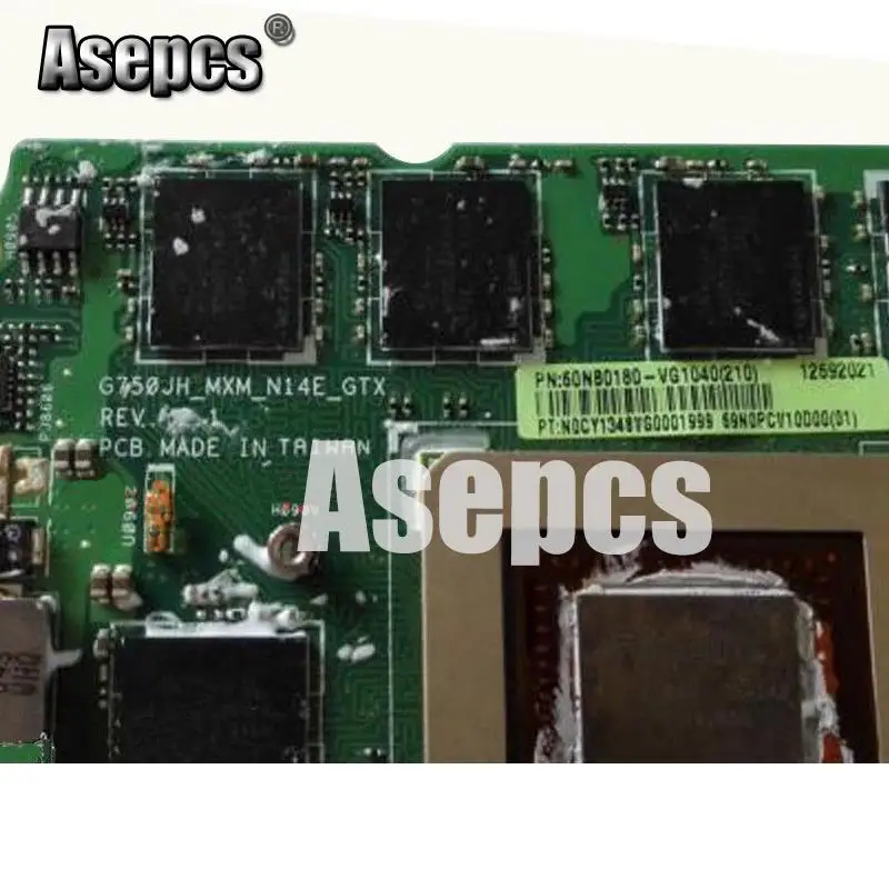 Asepcs ASUS ROG G750JH BL карта для ноутбука G750J N14E GTX A2 GeForce 780 м 4 Гб VGA Графическая видеокарта