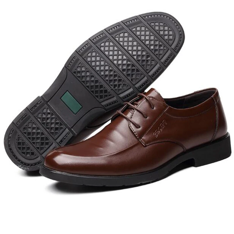 Мужские модельные туфли размера плюс мужская деловая обувь в британском стиле из