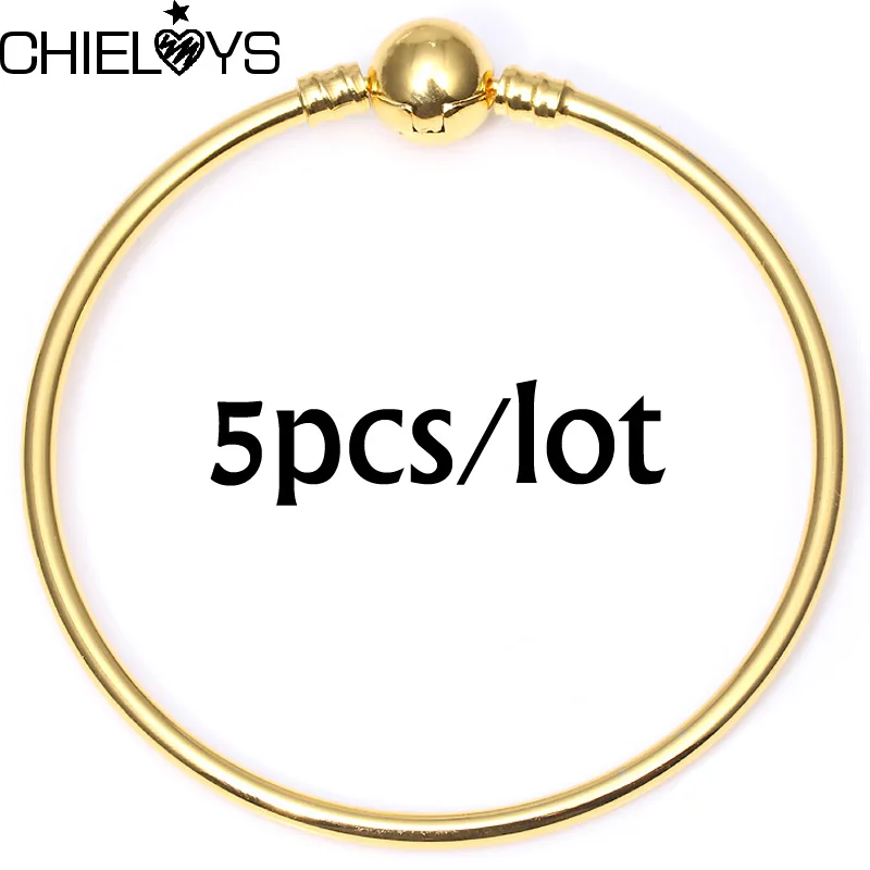 07 5pcs CHIELOYS мульти-стиль браслет кубического циркония CZ браслет шарма Подходит бренд Браслеты& Браслеты для Для женщин, сделай сам, ювелирное изделие BA12 - Окраска металла: 07 5pcs