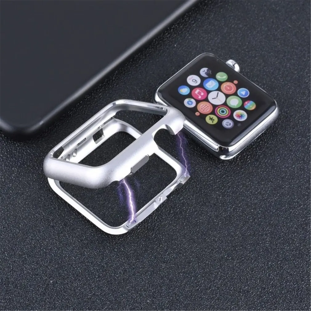 For Apple Watch Series 1 2 3 4 38mm 42mm 40mm 44mm Case Magnetic Adsorption Metal Protective Cover Shell Bumper Built-in Magnet |