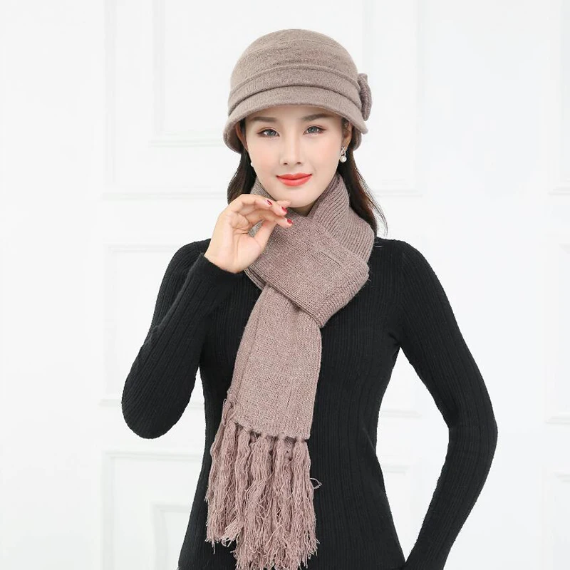 Новые женские skullies шляпу капот зимняя шапочка вязаная шапка бархат Кепки толще
