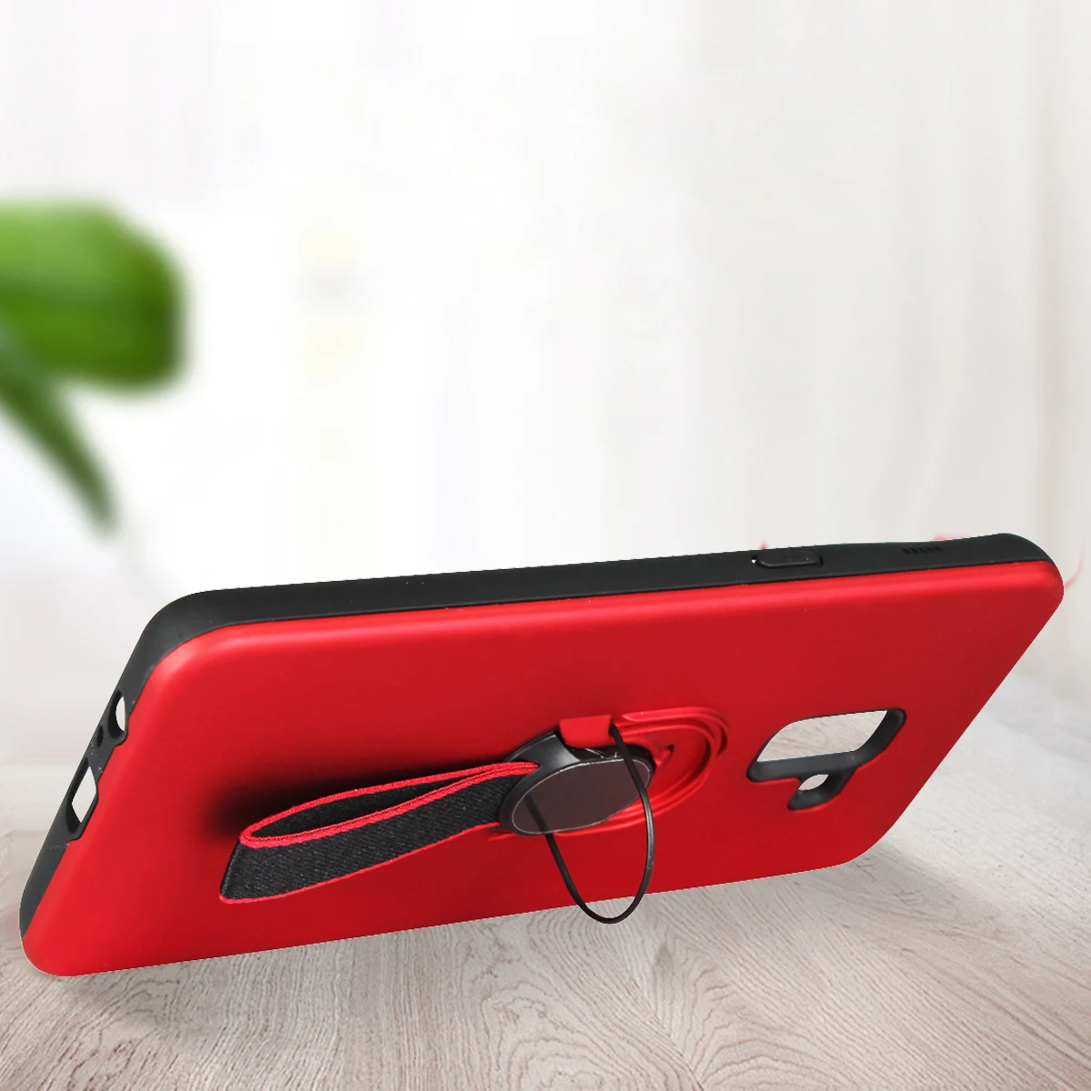 PC TPU 2 in One Cases For Samsung Galaxy A6 A7 A8 A9 A9s Plus Star Lite 2018 Note 9 8 5 A750 Covers Ribbon Stand Ring |
