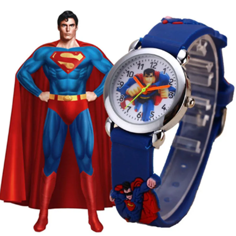 Kids Watches Boy Girl Superhero Children Wrist Watch reloj Cute Cartoon Child Silicone Clock Baby Montre Enfant relogio infantil | Наручные