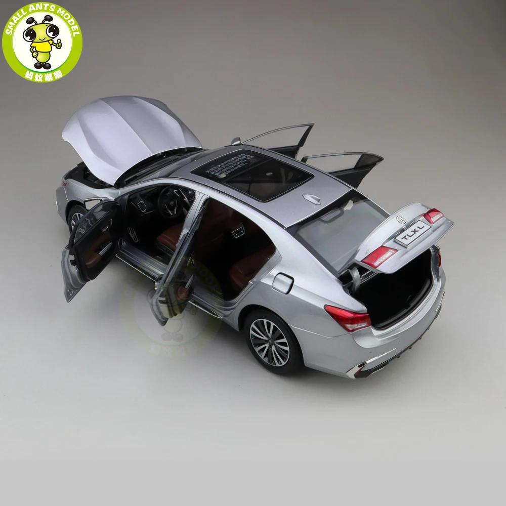 1/18 ACURA TLX L TLX-L литая под давлением Металлическая Модель автомобиля игрушки для детей мальчик девочка подарок коллекция хобби серебро