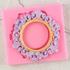 Форма оправы для украшения тортов в стиле ретро, шоколадная форма для выпечки на кухне, силиконовая форма для помадки DIY