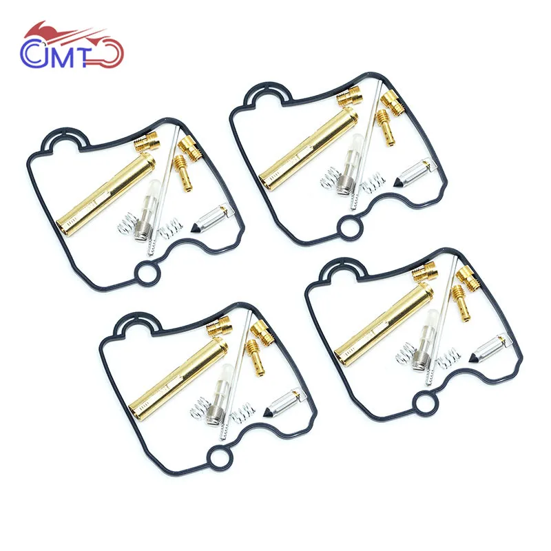 4 Sets Для Suzuki GSF250 GSF Bandit 250 GJ74A мотоцикл Карбюратор Ремонтный комплект струйная игла Поплавковый игольчатый клапан прокладка уплотнительное кольцо Набор для восстановления - Цвет: 4 Sets