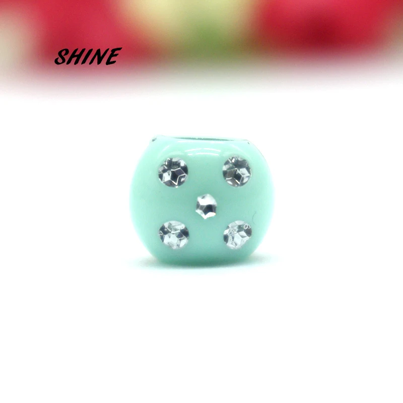 Акриловые бусины SHINE 50 шт./лот 10 мм с большим отверстием для скрапбукинга швейных