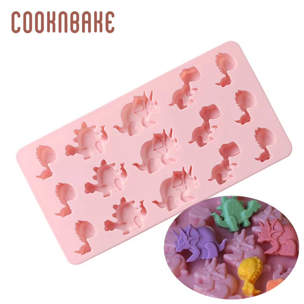COOKNBAKE силиконовая форма для шоколада, конфет, динозавра, печенья, торта, кондитерских изделий, инструмент для выпечки, ледяной куб, желе, форма для украшения торта, форма
