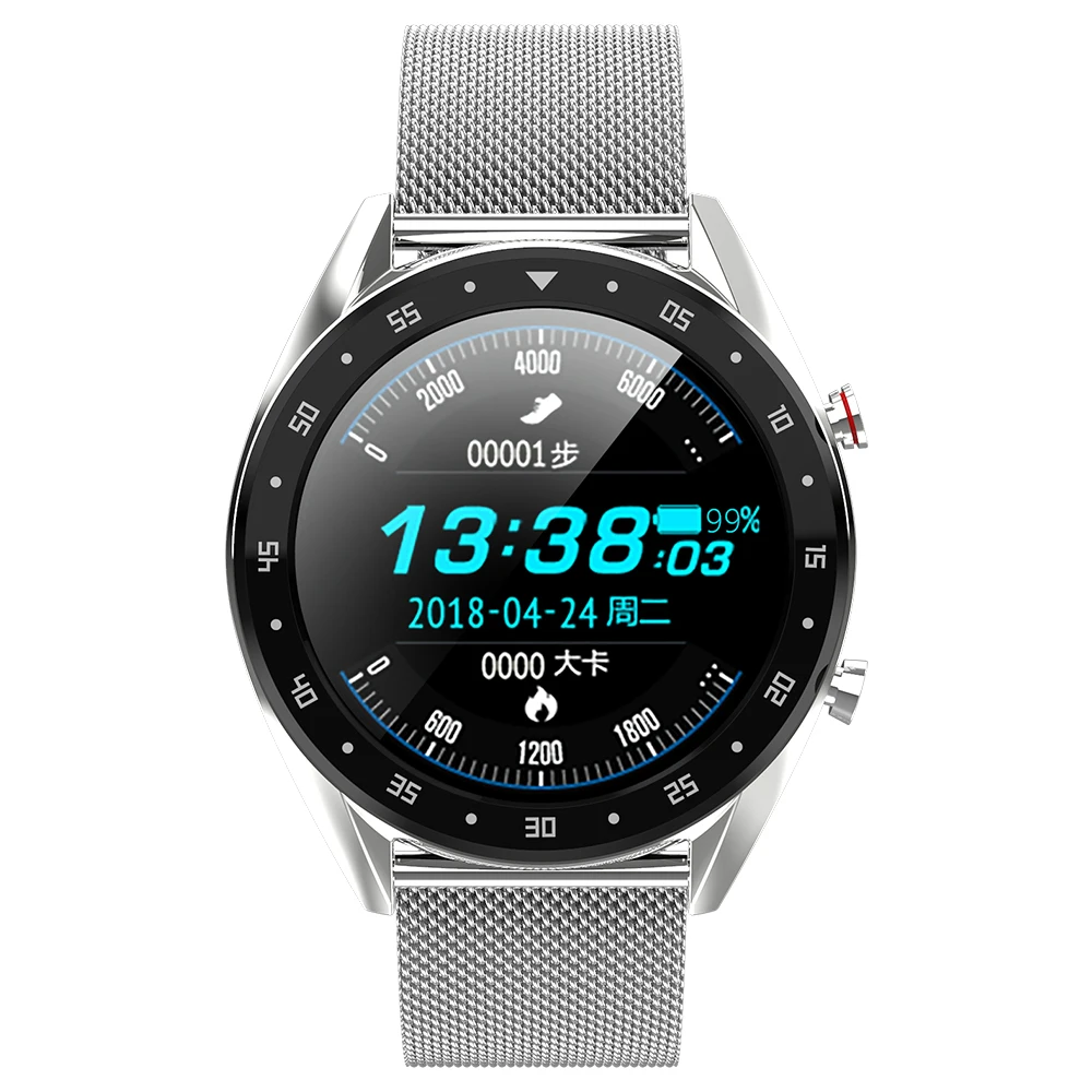 Microwear L7 Смарт-часы для мужчин IP68 Водонепроницаемый Фитнес-Браслет трекер