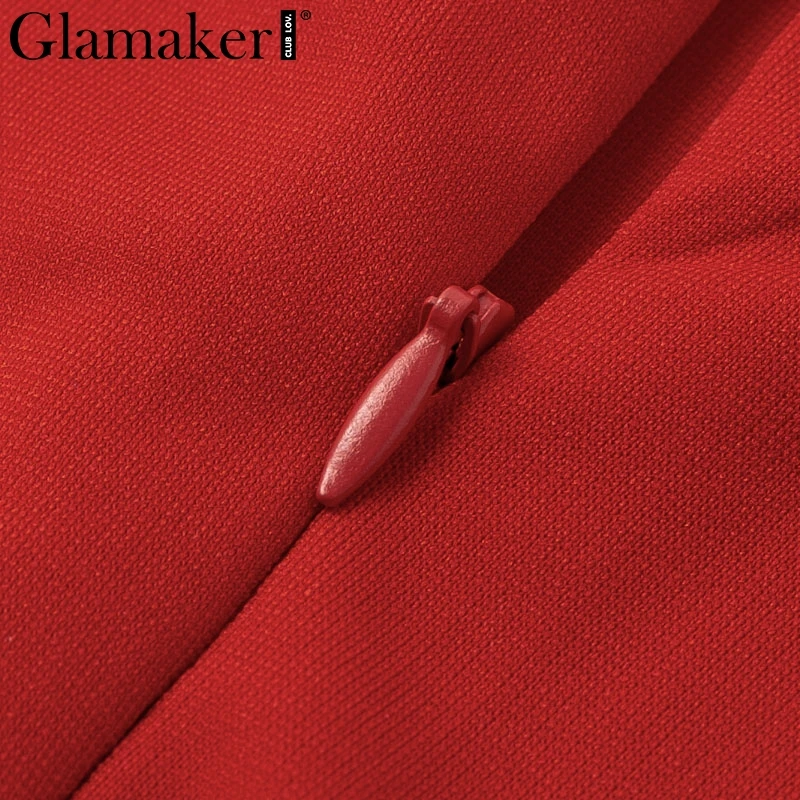 Glamaker Ruffles кружевное сексуальное мини-сарафан женское праздничное пляжное короткое платье с открытой спиной Вечерние женские летние платья с красным поясом Vestidos
