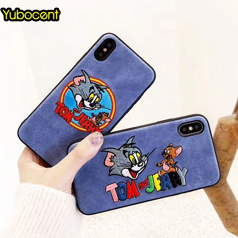 Мягкий плюшевый чехол том и Терри для iPhone X XR XS Max телефона с рисунком кота мышки 11