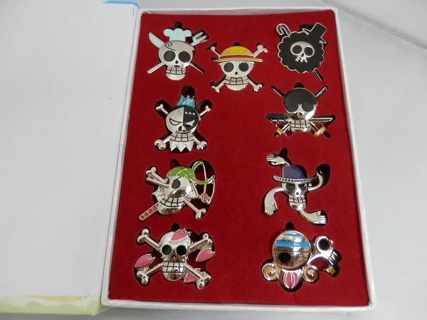 Черный 6 шт./компл. Аниме One Piece Зоро нож пряжка с ножнами меч оружие брелок ожерелье Брошь для рождественских игрушек - Цвет: Черный
