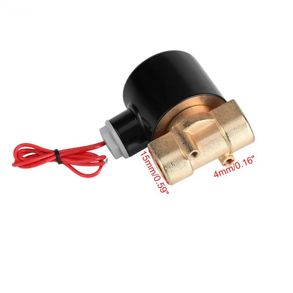 220V DN10 3/8in Электрический нормально закрытый клапан электромагнитный для воды