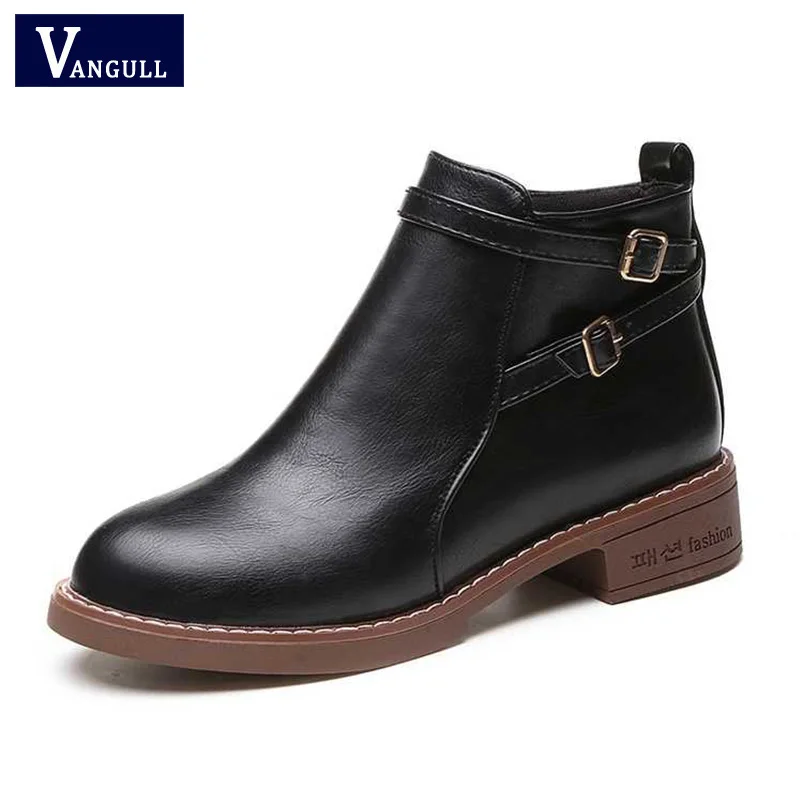 Vangull/Новинка женские ботильоны с перфорацией типа броги непромокаемые ботинки