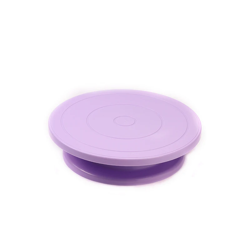 Purple 10 дюймов Высокое качество торт стенд ремесло платформа поворотного стола кекс поворотная пластина Вращающийся торт выпечки украшения инструменты - Цвет: Purple
