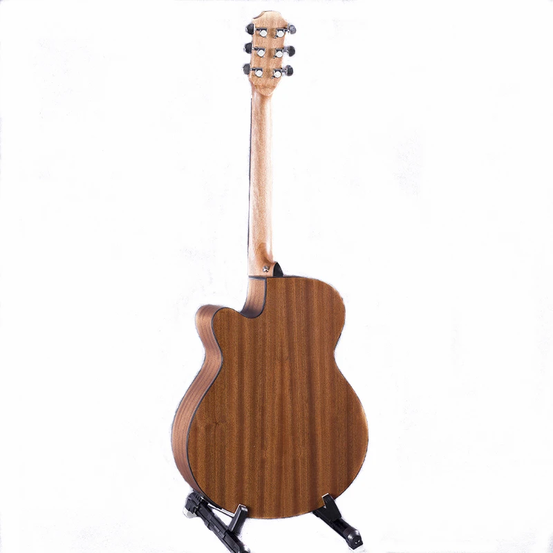 40 дюймов Акустическая народная гитара палисандр гриф Sapele Guitarra с пятью сегментами Equilibrium EQ Музыкальные инструменты