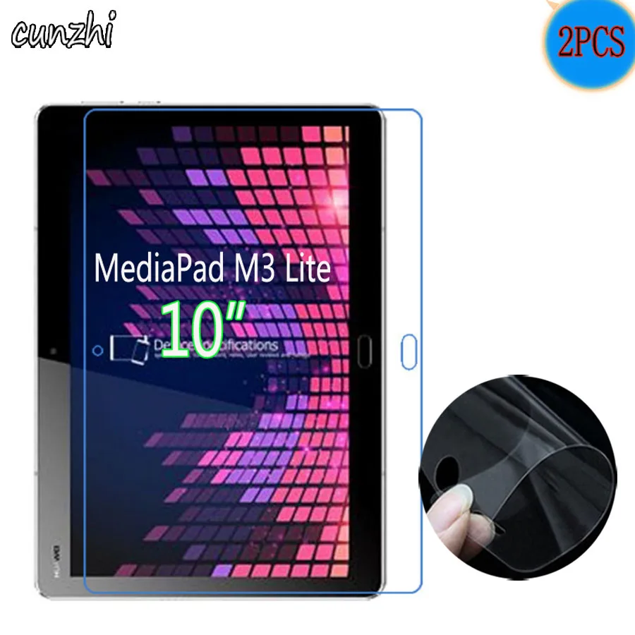 2PCS Clear Soft Ultra Slim Screen Protectors For Huawei MediaPad M3 Lite 10.0&quot Tablet Protective Film | Компьютеры и офис