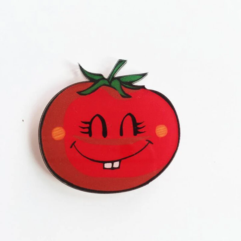 1 шт. мультяшная Милая брошь из бобра с фруктами Акриловые броши значок для