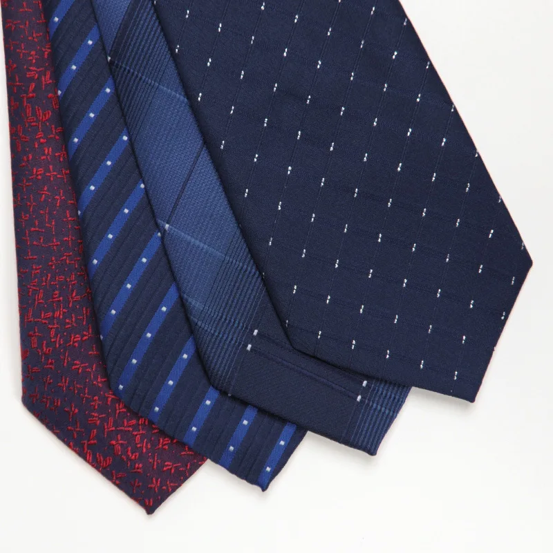 Популярный мужской галстук деловой 8 см синий красный лучший свадебный шелковые