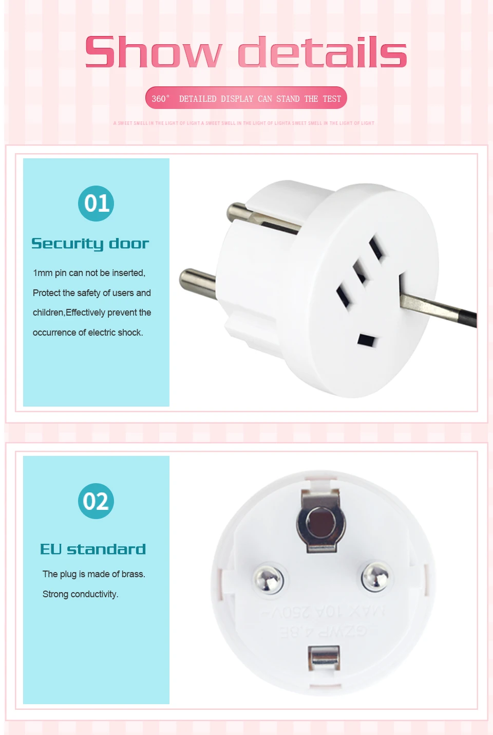 1 шт. штепсельная вилка стандарта США AU в ЕС 2 розетка для круглых штырей, США, Австралию в Европу, для путешествий, настенная штепсельная вилка переменного тока, настенное зарядное устройство, розетка, адаптер, конвертер