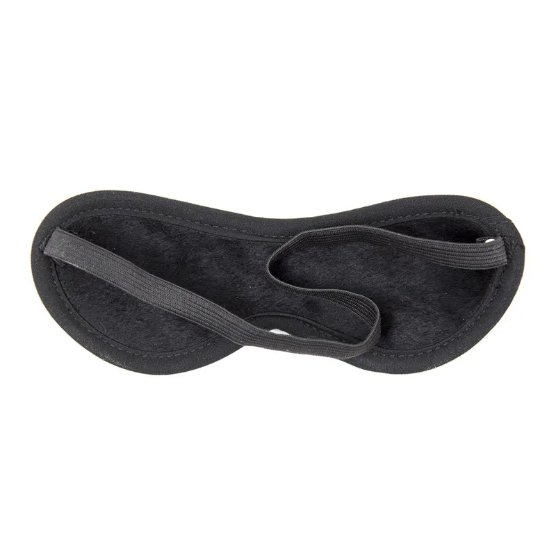 Черная бархатная повязка на глаза рандомный патч бондаж маска секс помощь